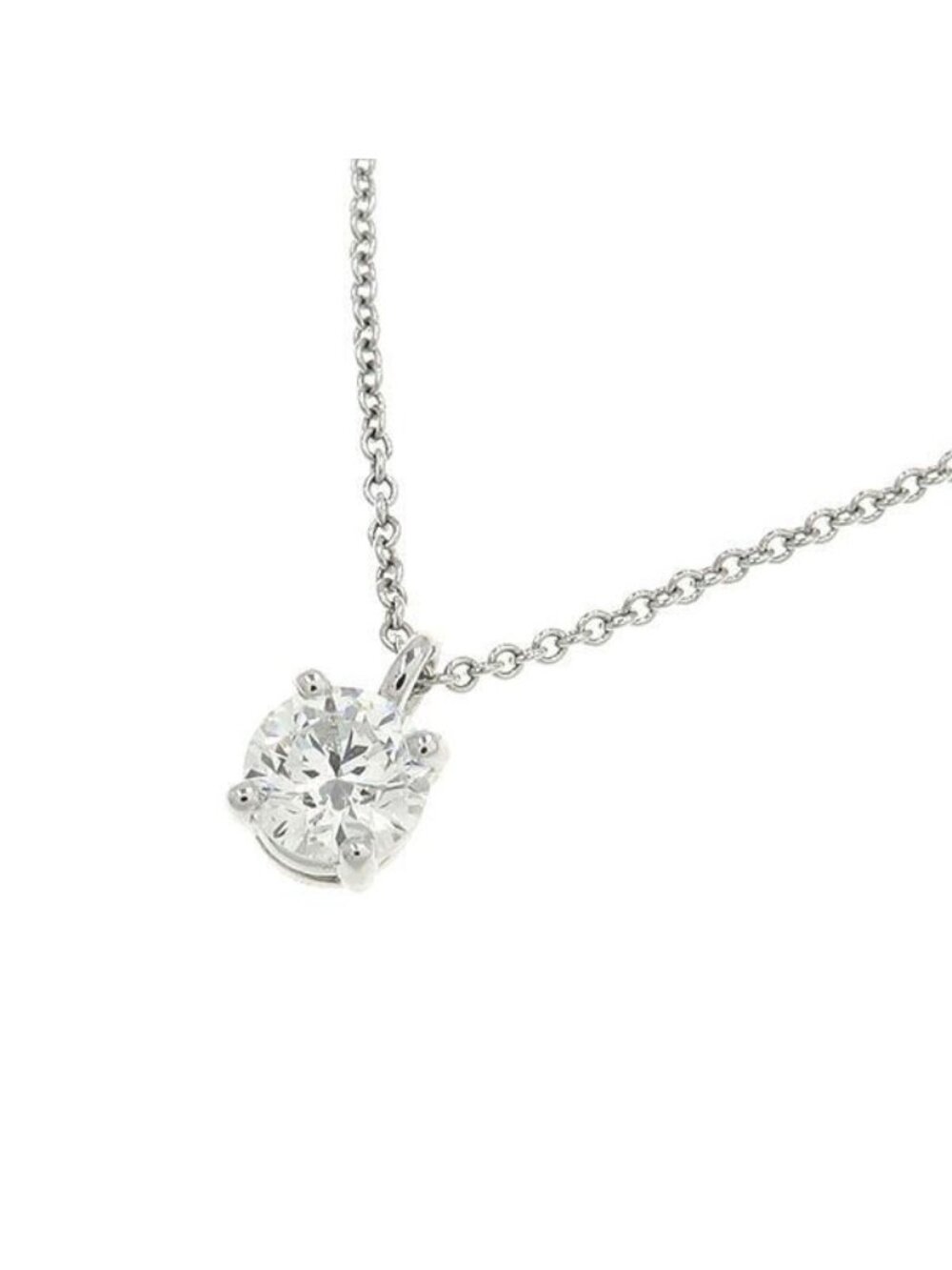 Tiffany & Co Near Solitaire Diamond Necklace